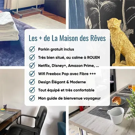 Apartament Voyage Au Calme A 10 Minutes Du Centre Avec Parking Inclus Et Fibre, Ideal Solo Et Pro *