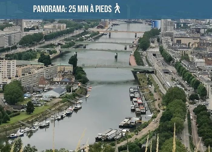 Voyage Au Calme A 10 Minutes Du Centre Avec Parking Inclus Et Fibre, Ideal Solo Et Pro Rouen